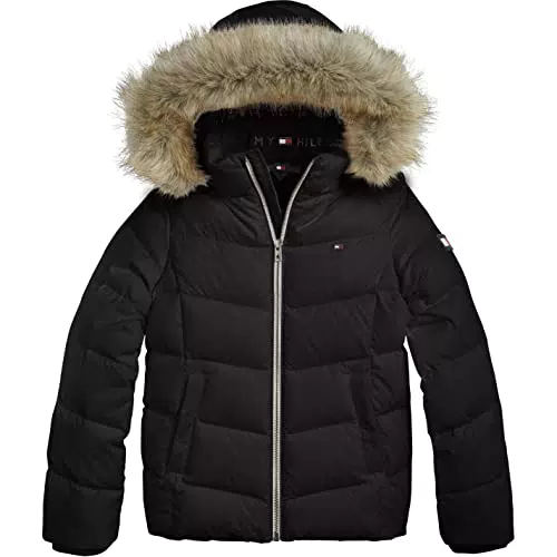 Tommy Hilfiger Essential Down Jacket Giacca, Black, 24 Mesi Bambina