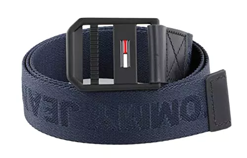 Tommy Jeans Tjm Elevated Webbing 3.5 Cintura, Twilight Navy