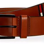 Tommy Jeans Tjm New Leather 4.0 Cintura, Cognac, 100 cm Uomo