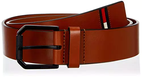 Tommy Jeans Tjm New Leather 4.0 Cintura, Cognac, 100 cm Uomo