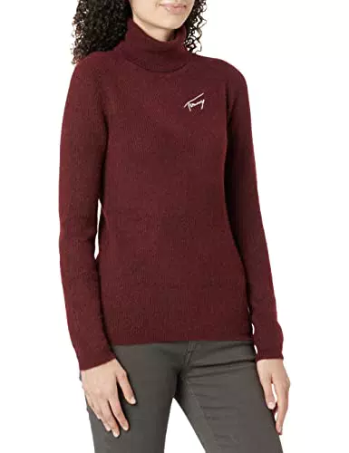 Tommy Jeans Tjw Signature-Dolcevita a Coste Pullover