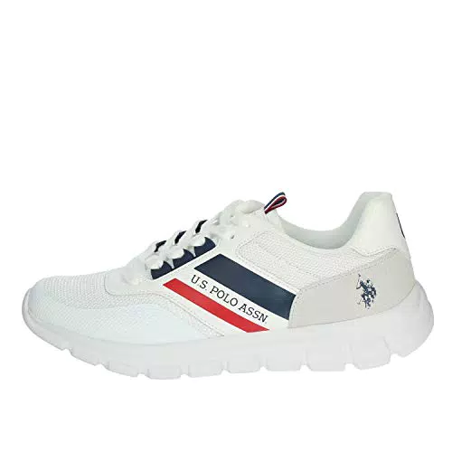 U.S. POLO ASSN. GARY125, Scarpe con Lacci Uomo, WHI