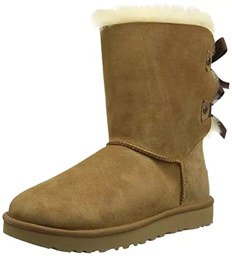 UGG Bailey Bow II Ribbon, Stivali di moda Donna, Marrone
