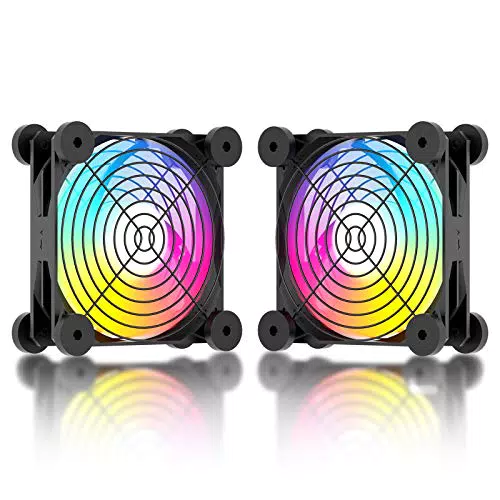 upHere Ventilatore USB 80 mm Silenziatore Fan 5 V Ventola di Raffreddamento per PC/Xbox / Playstation/TV Box