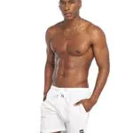 Urban Classics Block Costume da Bagno, uomo, bianco, XS