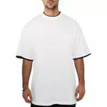 Urban Classics Contrast Tall Teeaglia Uomo, Bianco