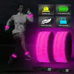 Vaileal Bande Catarifrangenti - 2 Pezzi LED, rosa