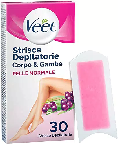 Veet Strisce Depilatorie per Gambe, Braccia, Ascelle e Zona Bikini