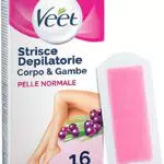 Veet Strisce Depilatorie per Gambe, Braccia, Ascelle e Zona Bikini