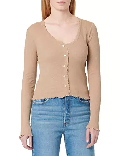 Vero Moda Vmanita LS V-Neck Cardigan Jrs Ga Noos Maglia a Maniche Lunghe