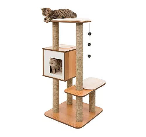Vesper 52045 Mobile per Gatti V-High Base Noce