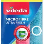 Vileda Set di 3 panni Microfibre UltraFresh con trattamento antibatterico