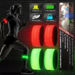 Vivibel LED Bracciale, 4PCS LED Bracciale di Ricarica USB