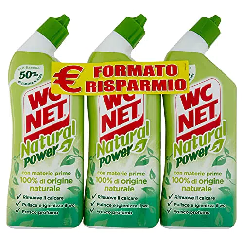 Wc Net - Natural Power Gel, 3 pezzi