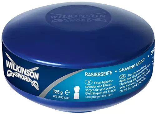 Wilkinson Sword - Vaschetta Portasapone e Sapone Da Barba per Uomo - Blue