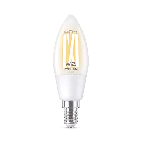 WiZ Lampadina Smart WiFi, Luce Dimmerabile, candela, E14