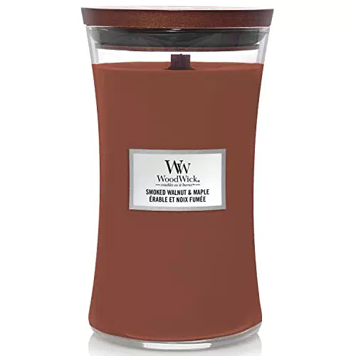 Woodwick Candele, Smoked Walnut & Maple, Grande