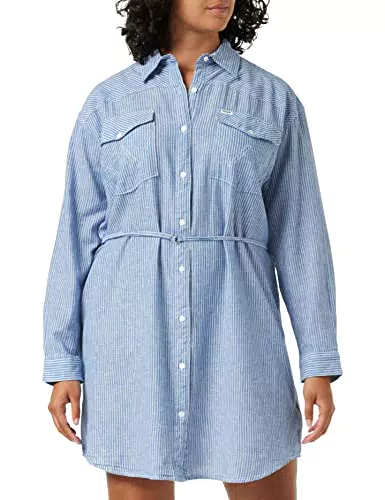 Wrangler Jumbo Mini Dress Vestito, Nautical Blue Womens