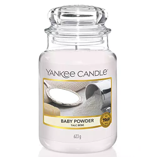 Yankee Candle Candela profumata in giara grande, Baby Powder