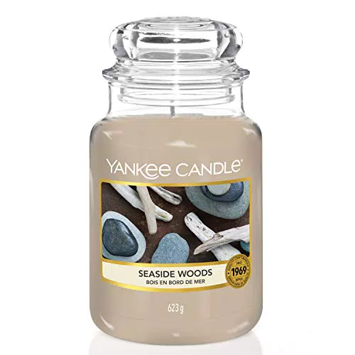 Yankee Candle Candela Profumata In Giara Grande, Durata Fino A 150 Oreegno Marino