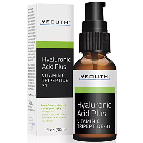 YEOUTH Acido Ialuronico Plus Siero Viso con Vitamina C