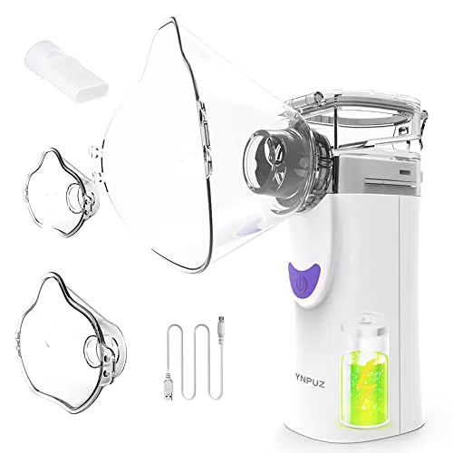 Ynpuz aerosol portatile, ricaricabile, aerosol ultrasuoni silenzioso per malattie respiratorie efficace