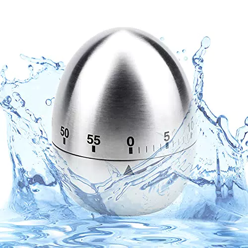 YUENX Timer da Cucina Manuale Timer Meccanico a Forma di Uovo Contaminuti Timer da Cucina 60 Minuti Timer Meccanico