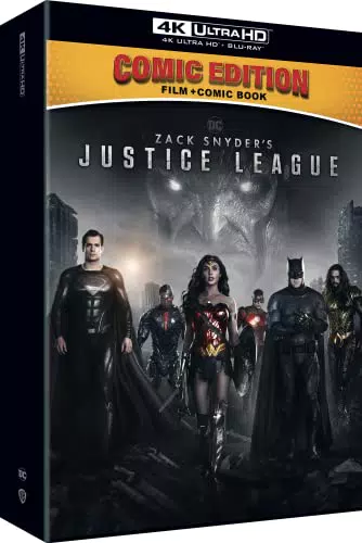 ZACK SNYDER’S JUSTICE LEAGUE COMIC EDITION Contiene: Film 4K UHD + BD Comic Book con cover esclusiva Poster inedito