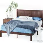 ZINUS Adrian 31 cm Letto in legno con testiera, Base in legno massello