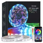 zyzykeji Striscia LED da 10 m, per camera da letto, controllo app