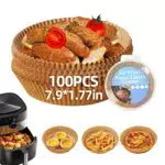 100Pezzi Carta Forno Per Friggitrice Ad Aria, Carta Forno per Friggitrice ad Aria