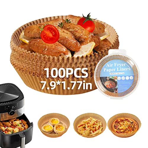100Pezzi Carta Forno Per Friggitrice Ad Aria, Carta Forno per Friggitrice ad Aria