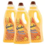 Emulsio Ravviva Parquet Detergente per Pavimenti in Parquet e Laminato all'Olio di Argan - 3 Flaconi da 750ml ognuno