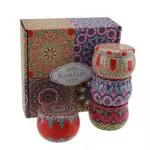 4 Candele Profumate Set Regalo Cera di Soia Naturale