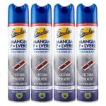 4x Emulsio Mangia Polvere L'antistatico Pavimenti Cattura Polvere e Ultra Brillantezza alla Lavanda - 4 Flaconi Spray da 300ml ognuno