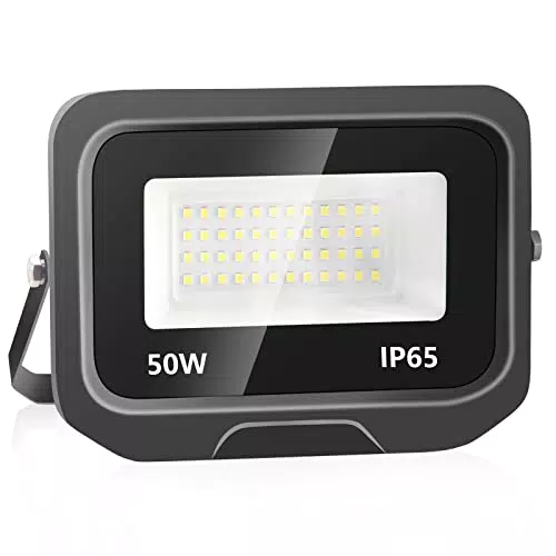 50W Faretto LED da Esterno, 5000Lumen 6000K Bianco Freddo Illuminazione Proiettore Faro
