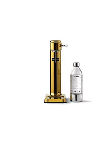 Gasatore d’acqua e Bottiglia, Finitura Dorata