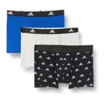 adidas Confezione Multipla Boxer a Pantaloncino, Blck/HTH Grey/Surf The Web