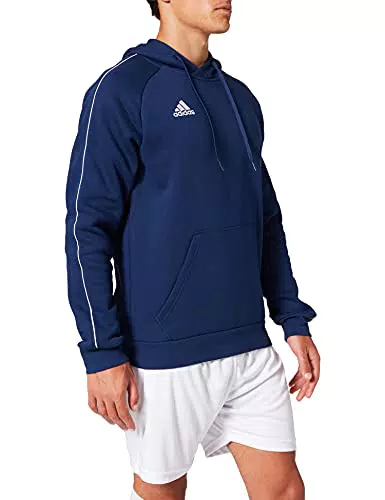 adidas Core 18 HDE, Felpa con Cappuccio Uomo, Blu, M