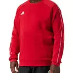 Adidas Core 18 SS, Felpa Uomo, Rosso, S