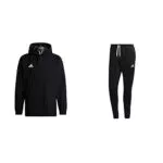 adidas - tuta da Uomo, Black, XL con felpa e pantaloni