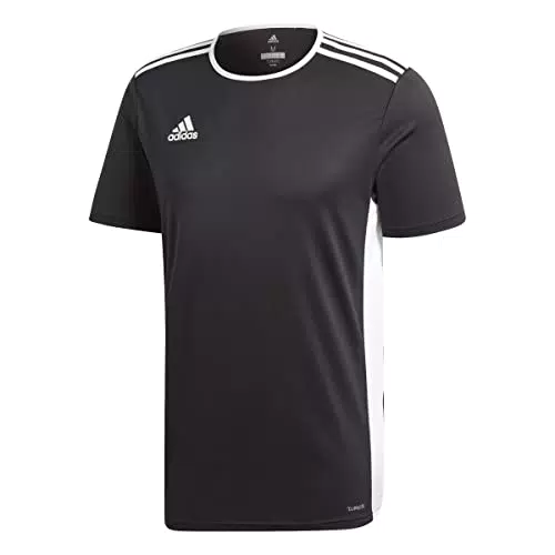Adidas Entrada 18, Maglietta Uomo, Nero/Bianco, S