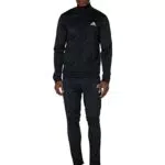 adidas M SL TR TT TS, Tuta da Ginnastica Uomo, Top:Black/White Bottom:Black/White