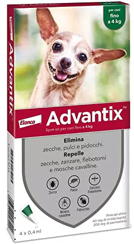 Advantix Spot-on antiparassitario per Cani fino a 4 Kg