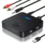 AMANKA Trasmettitore Ricevitore Bluetooth 5.0, 2 in 1 Mini Wireless Adattatore Bluetooth con jack da 3