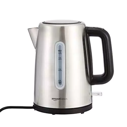 Amazon Basics - Bollitore elettrico portatile in acciaio inox