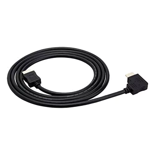 Amazon Basics - Cavo HDMI 1.4b ad alta velocità, con angolazione a 90°