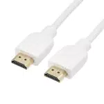 Amazon Basics - Cavo HDMI ad alta velocità, 3 m, bianco