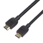 Amazon Basics - Cavo HDMI intrecciato, 0,9 m