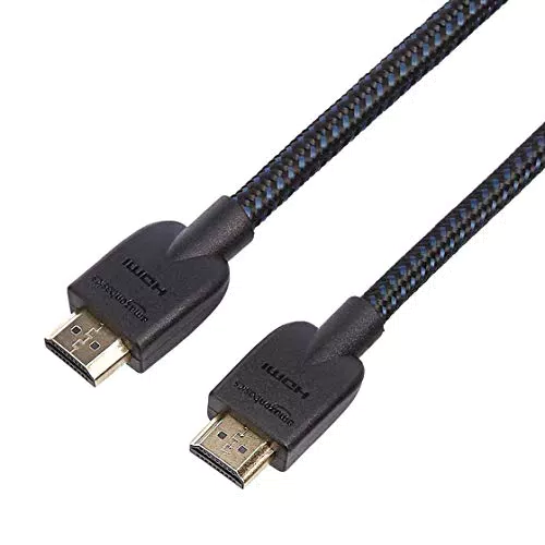 Amazon Basics - Cavo HDMI intrecciato, 0,9 m